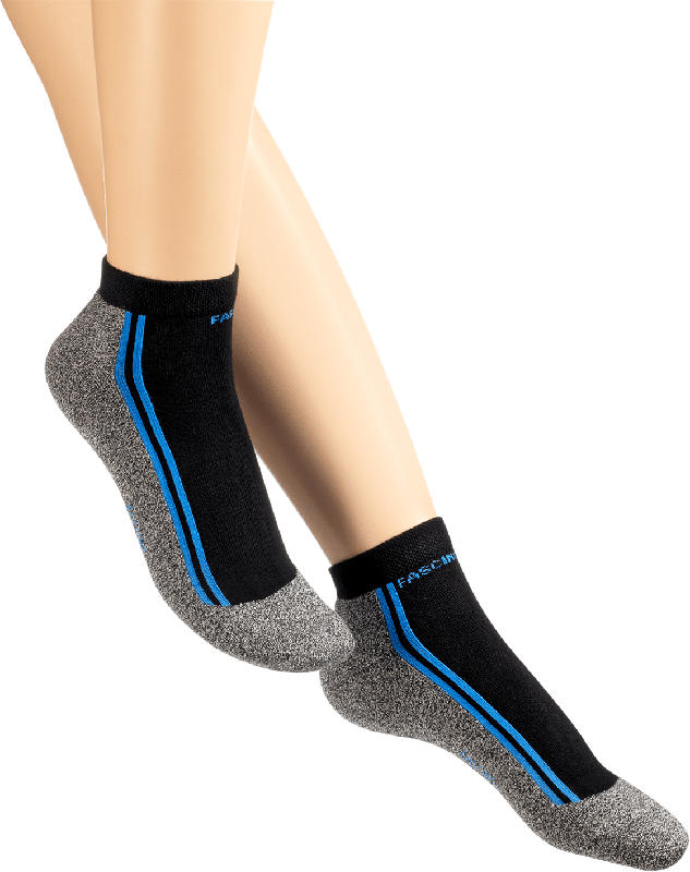 FASCÍNO Biking-Socken, anthrazit/schwarz Gr. 39-42
