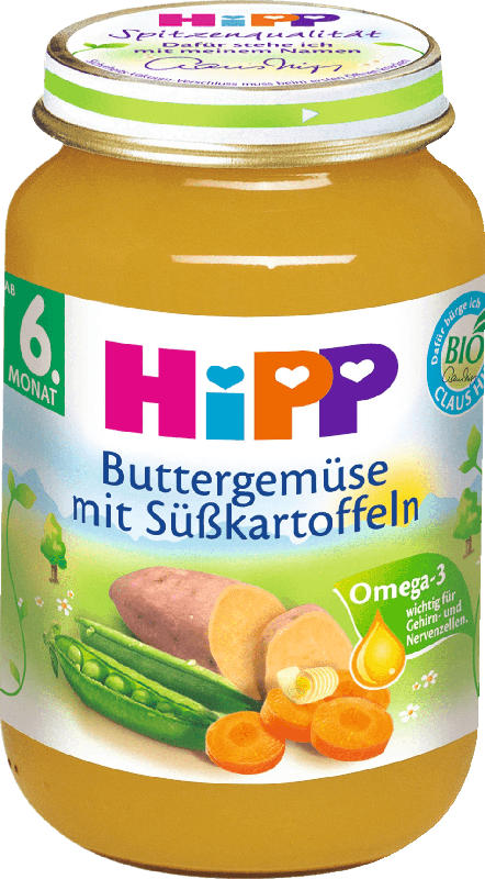 Hipp Gemüse Buttergemüse mit Süßkartoffeln ab dem 6. Monat