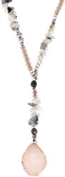 Lange Damen Kette mit Glassteinen