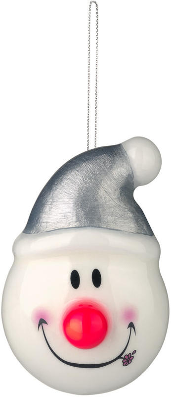 Baumhänger Schneemann mit LED