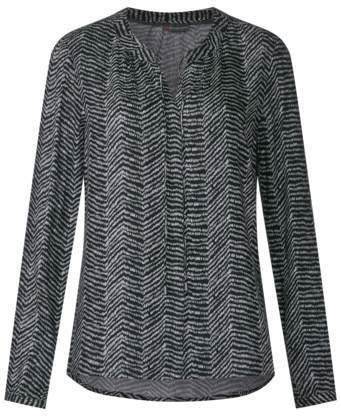 Print Bluse im Tunika-Style