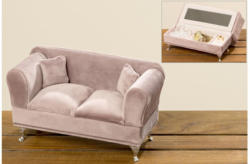Schmuckbox Sofa 23x12x9,5 cm in rosa