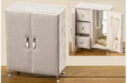Schmuckbox Schrank 22x17x7 cm taupe