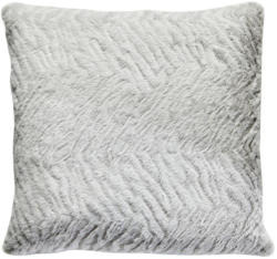 Kuscheliges Deko-Kissen 70x70 cm in hellgrau-weiß