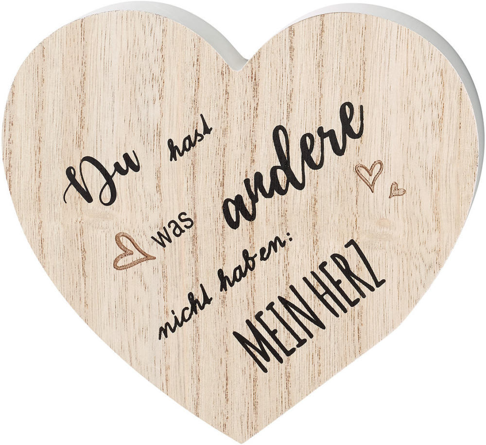 Holzherz mit Spruch für nur 3,99 € ᐉ Online von Ernsting's family