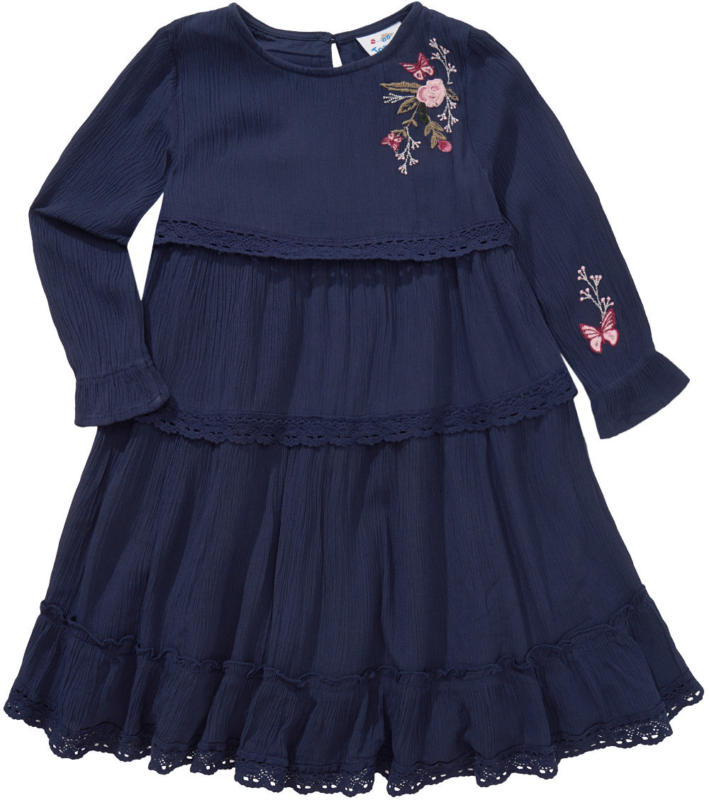Mädchen Kleid in Crash-Optik