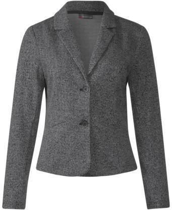 Blazer mit Fischgrätenmuster