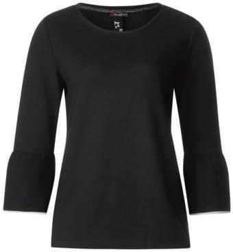 Strukturiertes Volant Shirt