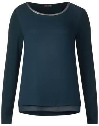 Chiffon Shirt mit Glitzer