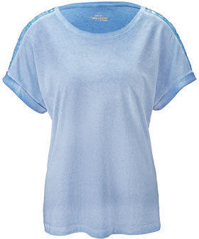 Shirt mit Paillettenbesatz