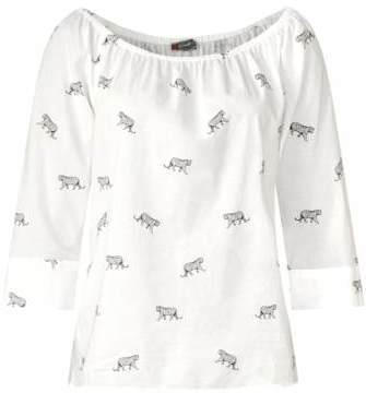 Animalprint-Bluse Odetta