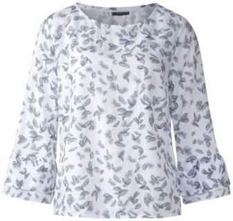 Printbluse mit Volant