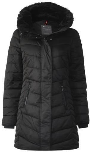 Feminin wattierter Mantel