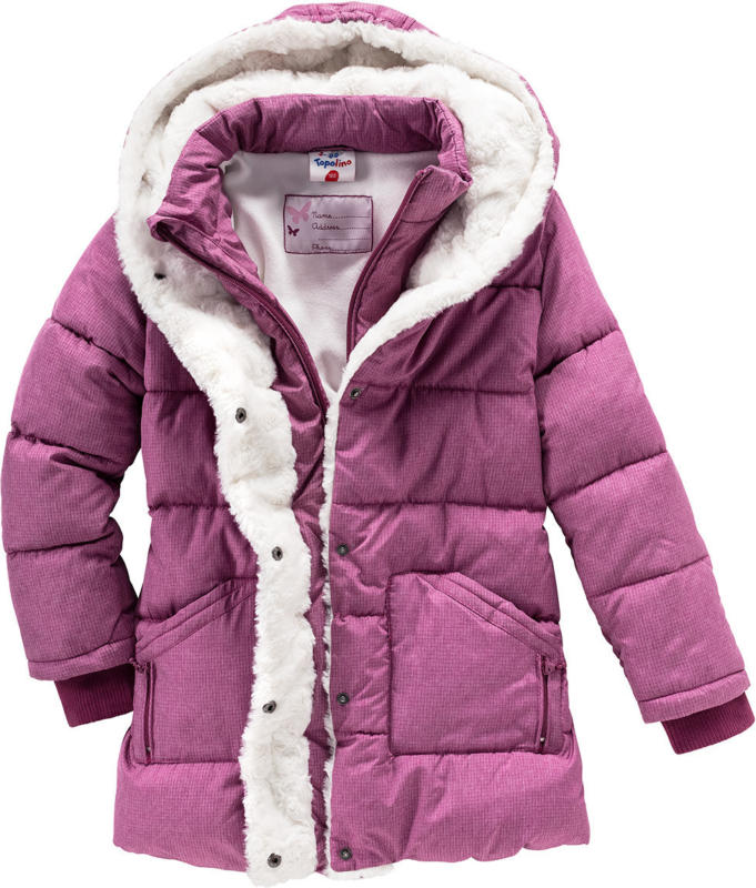 Mädchen Winterjacke mit Plüschfutter