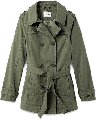 Damen-Kurz-Trenchcoat