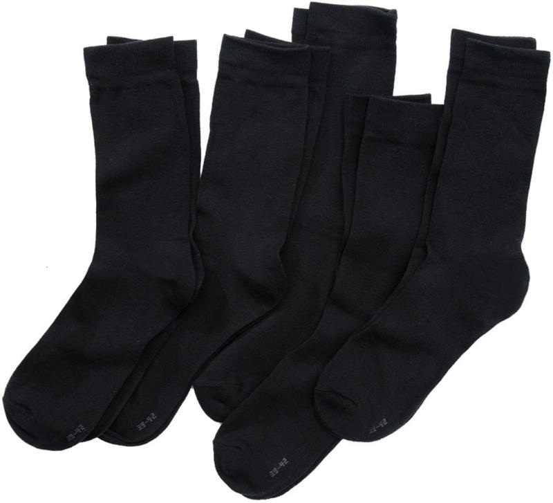 5 Paar Herren Socken in Schwarz