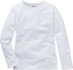 Mädchen Langarmshirt in Weiß