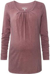 Damen Umstands-Langarmshirt mit Spitze