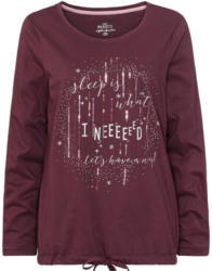 Damen Schlafshirt mit Pailletten