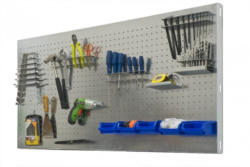 Lochwand P - Click, Verzinkt, Maße: 40 x 120 cm (H x B)
