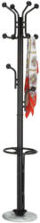 Kleiderständer Madina 13, Farbe: Schwarz - Abmessungen: 178 x 36 x 36 cm (H x B x T)
