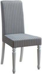 Stuhl Maridi 117, Farbe: Grau / Weiß, teilmassiv - Abmessungen: 97 x 45 x 56 cm (H x B x T)