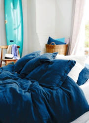Lovely Linen Deckenüberzug 135x200 - Denim Blue