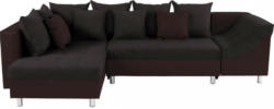 Wohnlandschaft in L-Form Linda 174x270 cm Braun