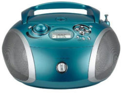 Grundig RCD 1445 USB aqua/silber Radio mit CD-Player/MP3- WMA-Wiedergabe