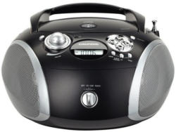 Grundig RCD 1445 USB schwarz/silber Radio mit CD-Player/MP3- WMA-Wiedergabe