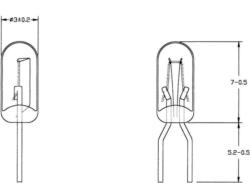 Spezialglühlampe Klar T1 22 V 24 mA 21622240