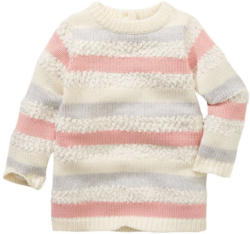 Baby Strickkleid mit silbernen Akzenten