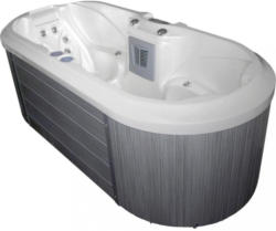Whirlpool Acryl Ec 2000 Como Hydro Jets 225x78x100 cm Braun, Weiß