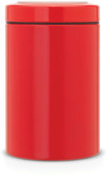Brabantia 1,4 L Dose rund mit Fensterdeckel - Passion Red