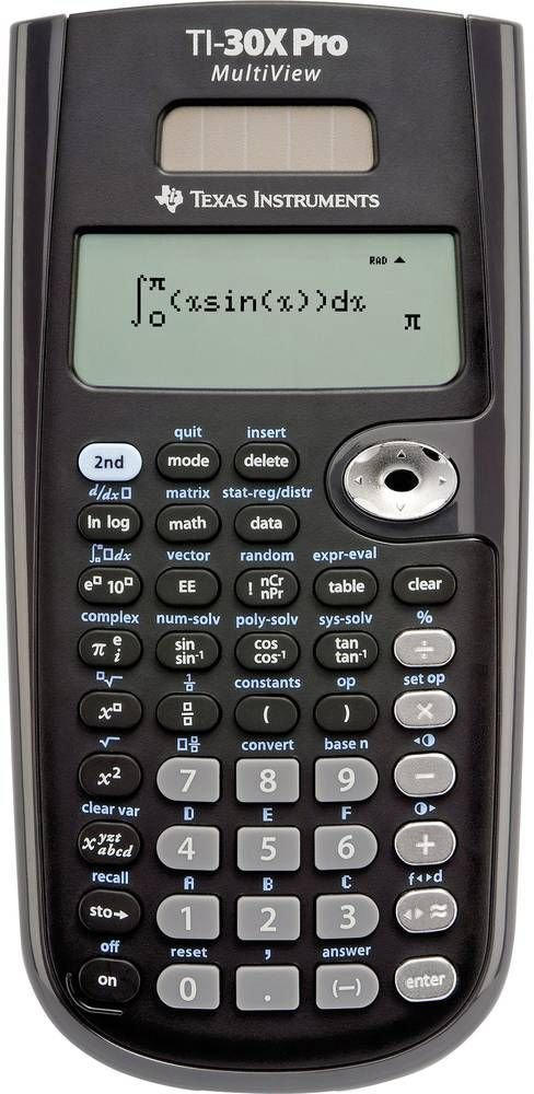 Schulrechner Texas Instruments TI-30X PRO MultiView™ Schwarz Display für nur € 23,99 statt € 31 ...