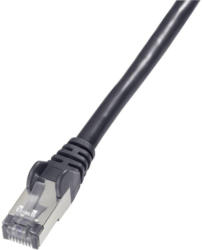 Goobay RJ45 Netzwerk Anschlusskabel CAT 6 S/FTP 3 m Schwarz