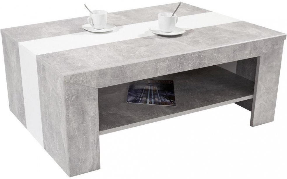 Couchtisch Holz Mit Ablagefach Madras Betonoptik Hell Grau Weiss Nur 69 90 Statt 99 90 Mobelix Angebot Wogibtswas At