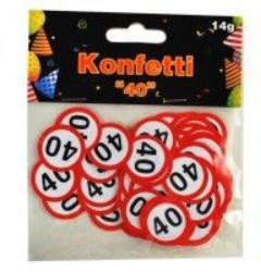 Konfetti Geburtstag 40