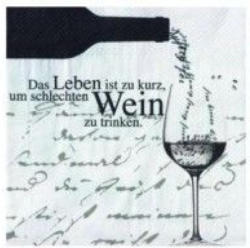 Serviette Das Leben ist ...
