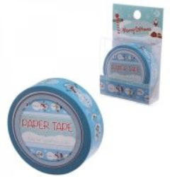 Klebeband Schneemann blau