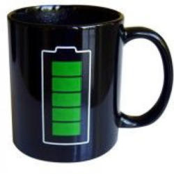 Kaffeebecher Batterie