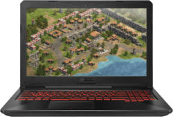 Gaming-Notebooks - ASUS FX504GD-DM033T, Gaming Notebook mit 15.6 Zoll Display, Core™ i7 Prozessor, 8 GB RAM, 1 TB HDD, 128 GB SSD, GeForce GTX 1050, Schwarz