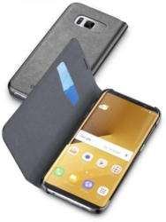 Cellularline Bookcover Galaxy S8 Plus VIVANCO A38446 BOOKESSGALS8PLK schwarz, mit Kartenfach