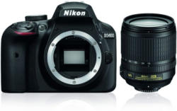 Nikon D3400 Schwarz Kit AF-S 18-105 VR SLR Kamera (VBA490K003)