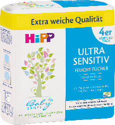 Hipp Babysanft Feuchttücher Ultra Sensitive, 4x52 Stück
