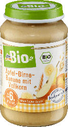 dmBio Apfel-Birne-Banane mit Vollkorn ab dem 6. Monat, Demeter
