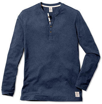 Herren Henley-Langarmshirt