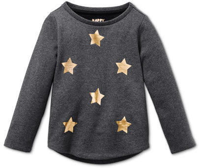 Sweatshirt mit Metallic-Print