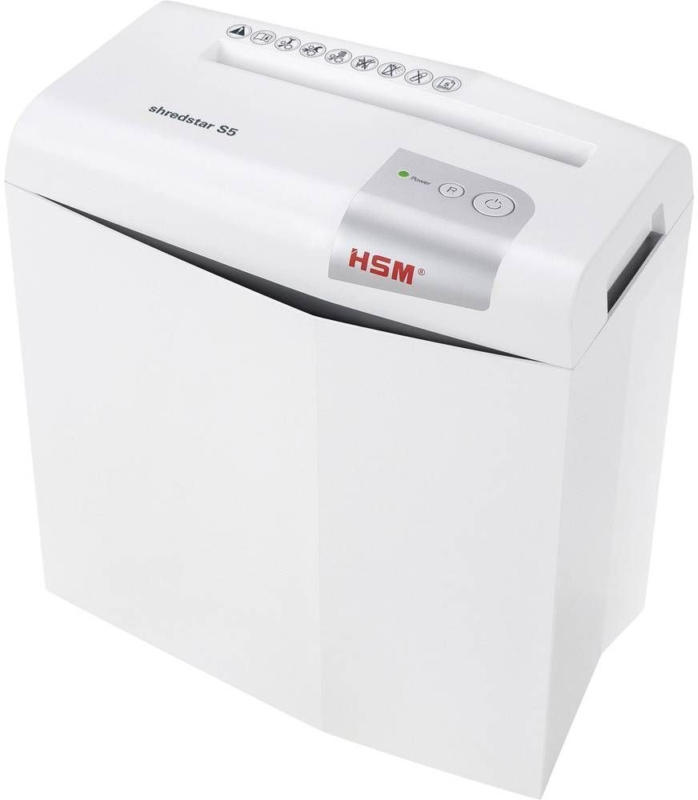 HSM shredstar S5 Aktenvernichter Streifenschnitt 6 mm 12 l Blattanzahl