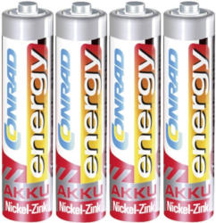 Conrad energy HR03 Micro (AAA)-Akku NiZn 550 mAh 1.6 V 4 St.